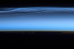 Noctilucent Clouds as Seen from ISS