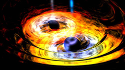 Two Black Holes on Way to Becoming One